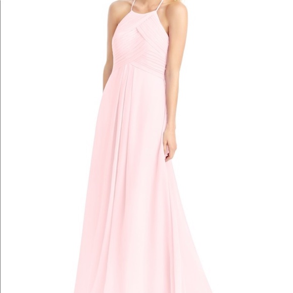 Azazie Ginger - Blushing Pink Bridesmaid Dress - Picture 1 of 8